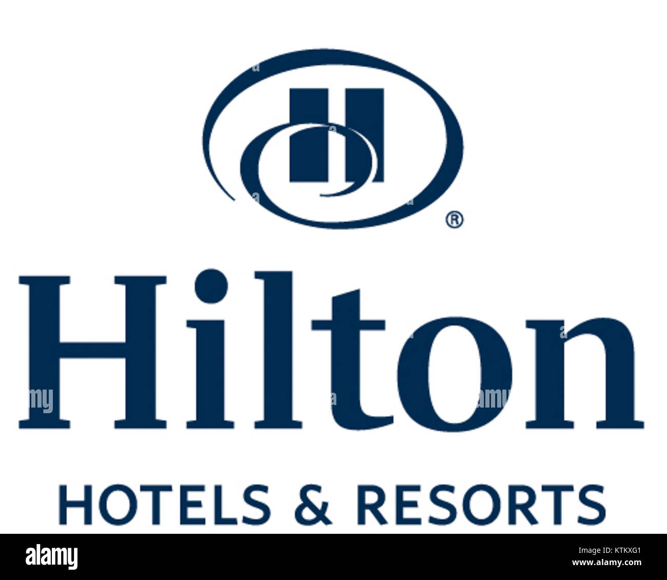 Le logo de la marque Hilton représente Hilton Worldwide, une société hôtelière mondiale. Le logo symbolise l'identité de l'entreprise et son rôle dans le secteur de l'hôtellerie et de l'hébergement. Banque D'Images