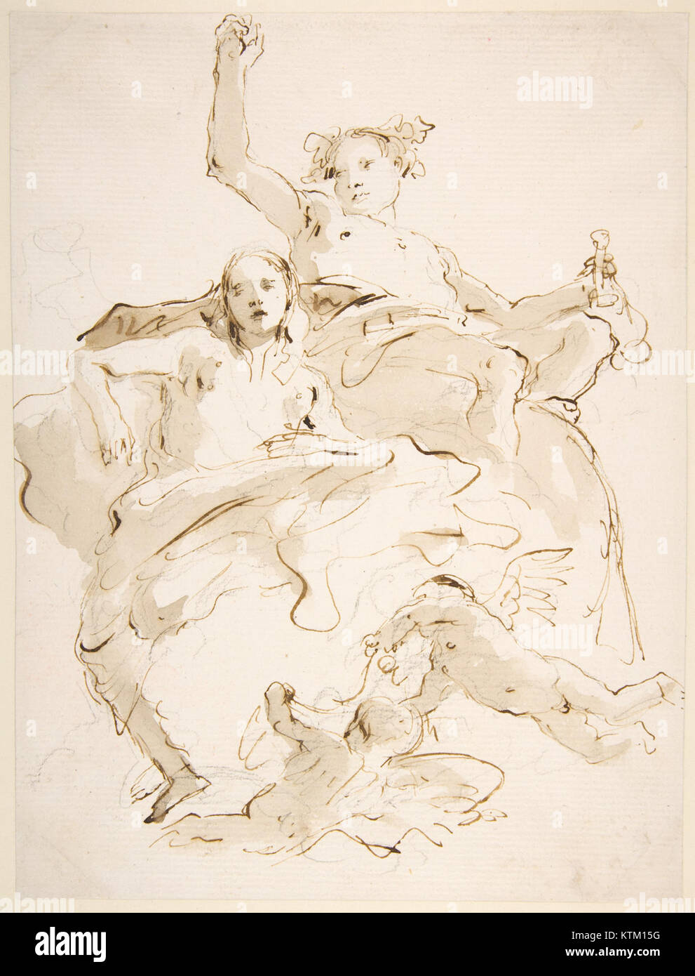 L'œuvre d'art 'Bacchus et Ariane' est une peinture célèbre tenue au Metropolitan Museum of Art. La pièce représente l'histoire mythologique de Bacchus, le Dieu du vin, et Ariane, une femme mortelle. La peinture reflète la mythologie classique et est connue pour son utilisation vibrante de la couleur et des détails complexes dans sa représentation des dieux et de leurs histoires. Banque D'Images