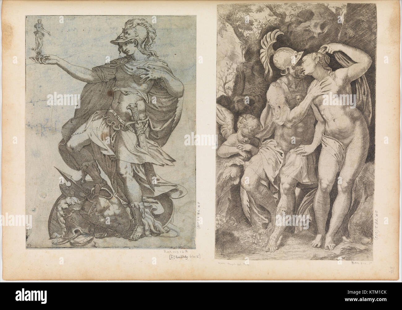 Bellona est une peinture conservée au Metropolitan Museum of Art, cataloguée sous le numéro DP269705, représentant la déesse romaine de la guerre, Bellona, en tenue classique. Banque D'Images