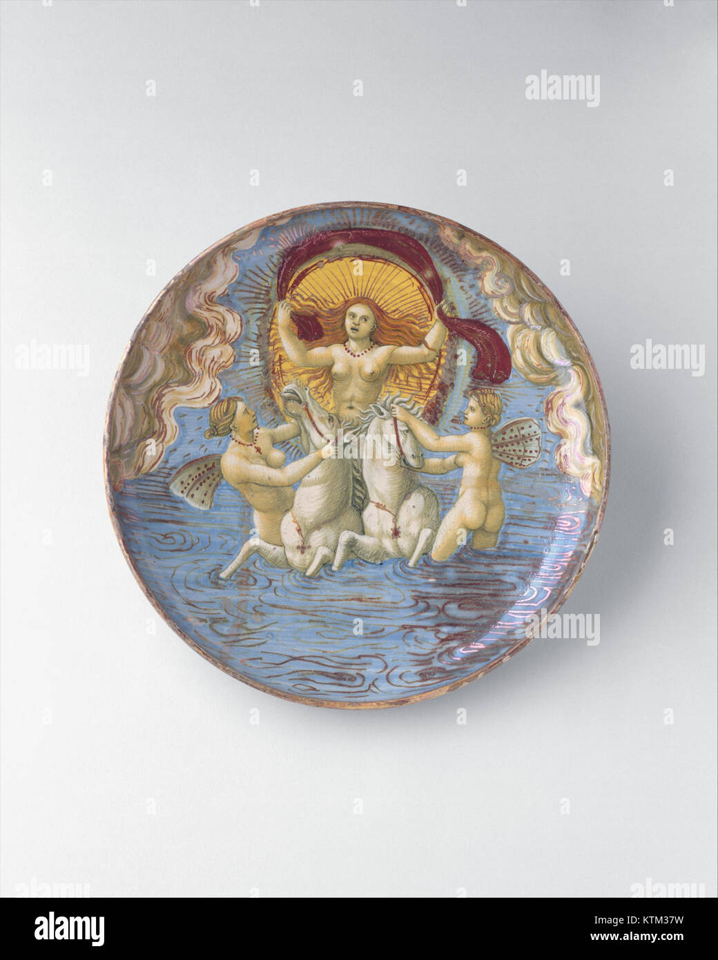 Cette sculpture d'Aurora, la déesse romaine de l'aube, est exposée au Metropolitan Museum of Art. La figure représente la déesse mythique se levant avec le soleil, symbolisant l'arrivée du nouveau jour dans la mythologie romaine. Banque D'Images