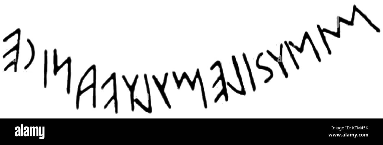 Cette amphore Bucchero de Cerveteri comporte une inscription ancienne. La poterie Bucchero est un type remarquable de céramique étrusque ancienne, connue pour sa finition noire brillante et son artisanat détaillé. Banque D'Images