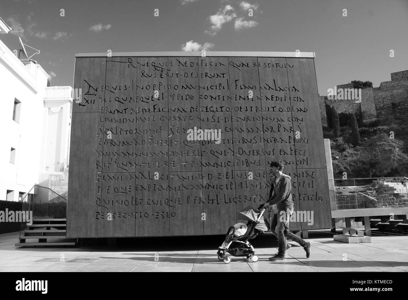Détails de décoration. Rues de Malaga. Malaga, Costa del Sol, Andalousie, espagne. Photo prise - 17 décembre 2017. Banque D'Images