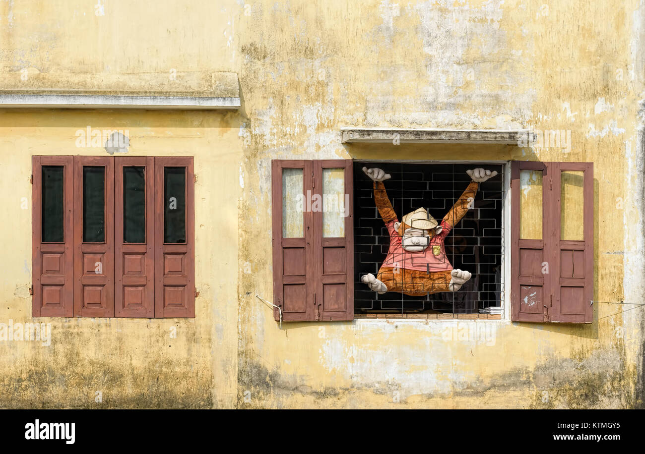Célèbre Pont couvert japonais de Hoi An, Vietnam Banque D'Images