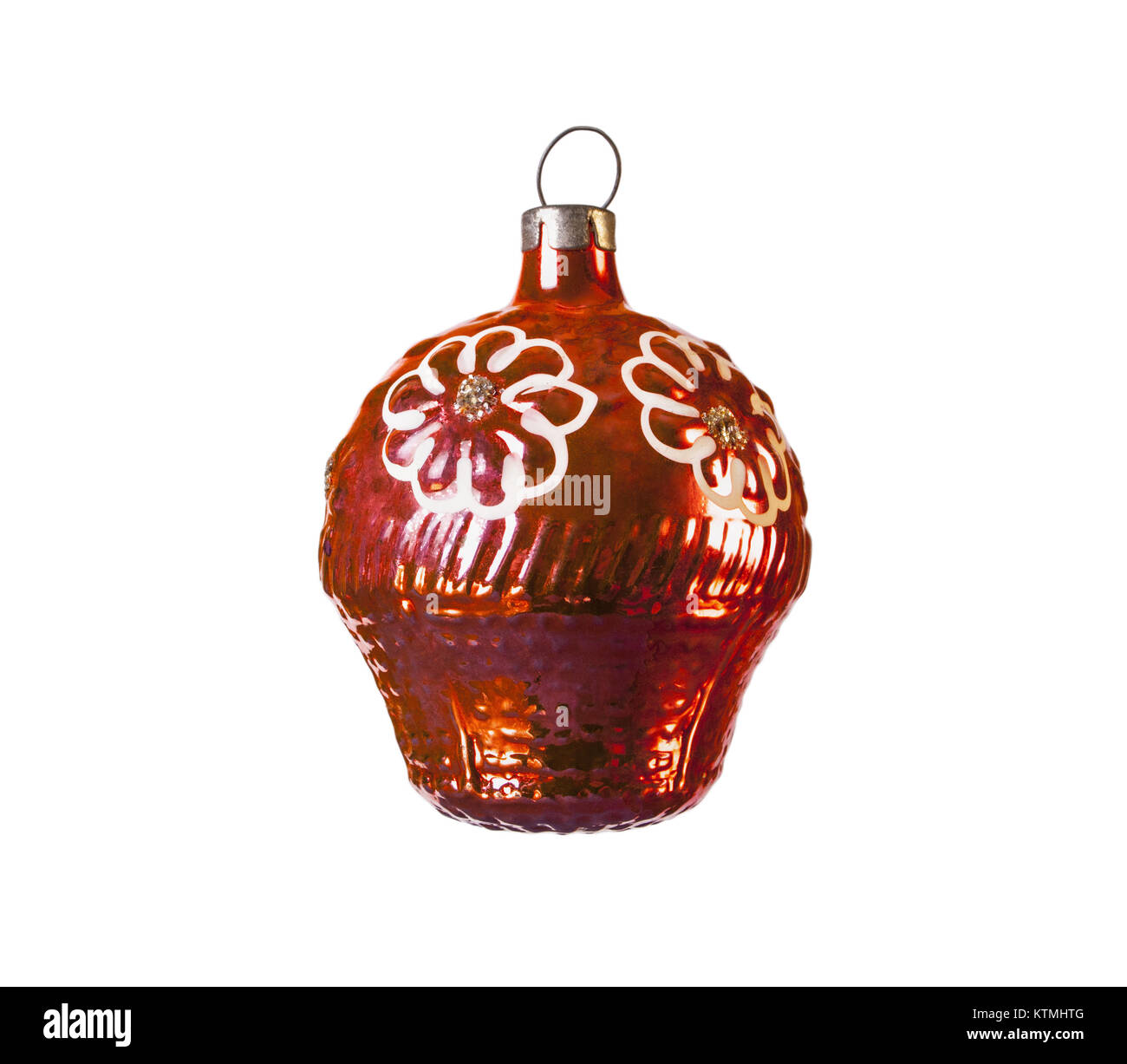 Jouet de Noël isolé sur fond blanc Banque D'Images