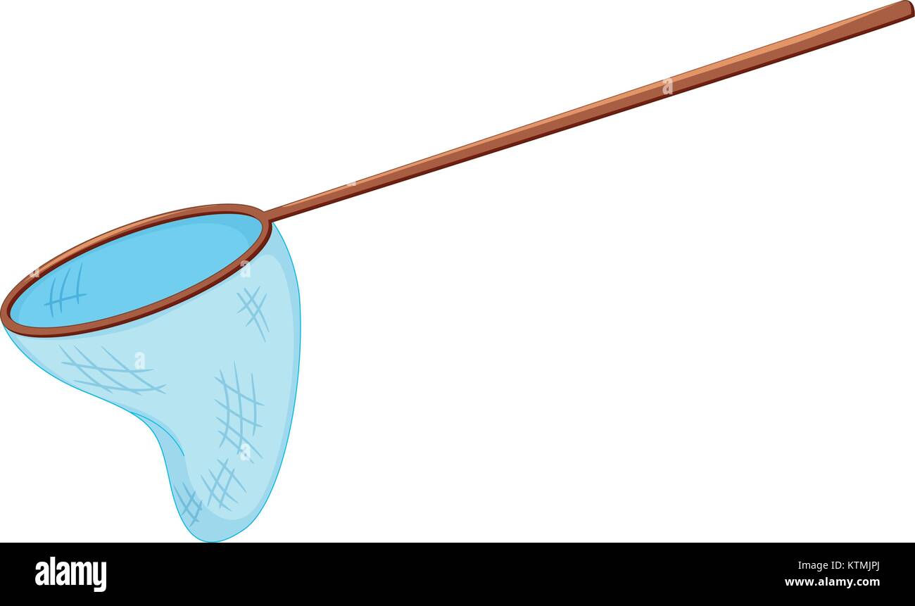 Illustration d'un filet de pêche sur blanc Illustration de Vecteur