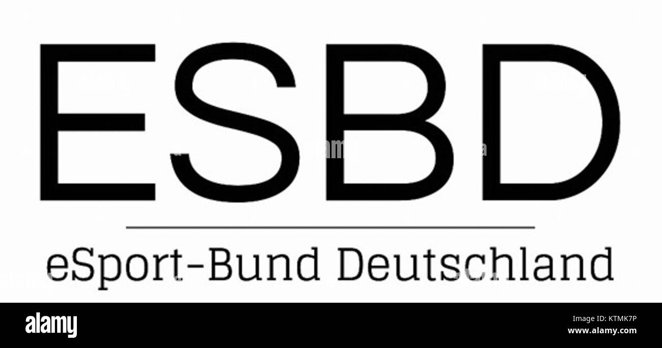 ESport Bund Deutschland (Fédération allemande d'eSports) est l'organe directeur de l'esport compétitif en Allemagne, supervisant les tournois nationaux et favorisant la croissance de l'esport dans le pays. Banque D'Images