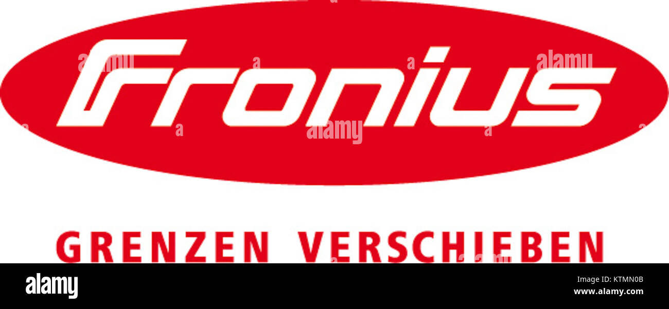 Le logo Fronius représente une entreprise connue pour ses innovations dans les domaines de l’énergie solaire et de la technologie de soudage. La marque est reconnue pour son engagement envers la durabilité et des solutions d’ingénierie de haute qualité. Banque D'Images