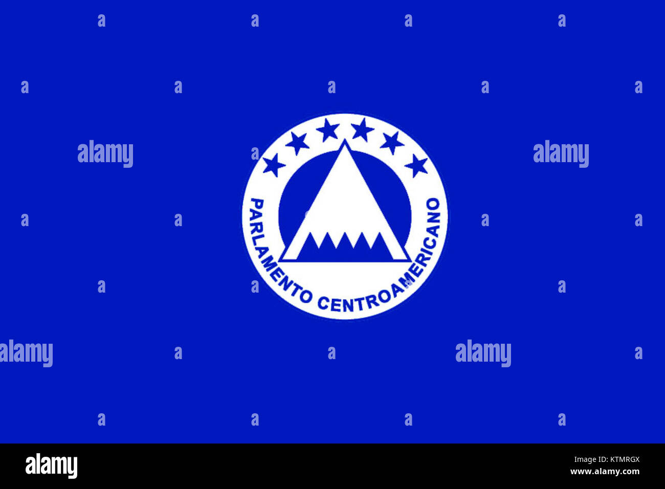 Bandera PARLACEN fait référence au drapeau du Parlement centraméricain (PARLACEN), symbolisant l'organisation politique régionale qui unit les pays d'Amérique centrale. Banque D'Images
