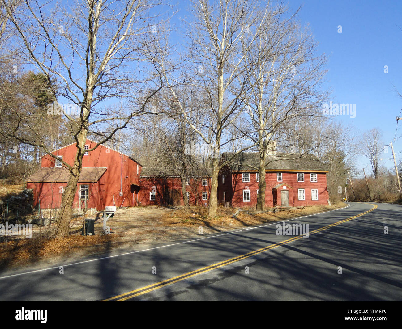 La maison Benjamin Abbot est un bâtiment historique, connu pour son importance architecturale. La photographie capture le design de la structure, reflétant l'influence de l'époque coloniale dans l'architecture américaine primitive. Banque D'Images