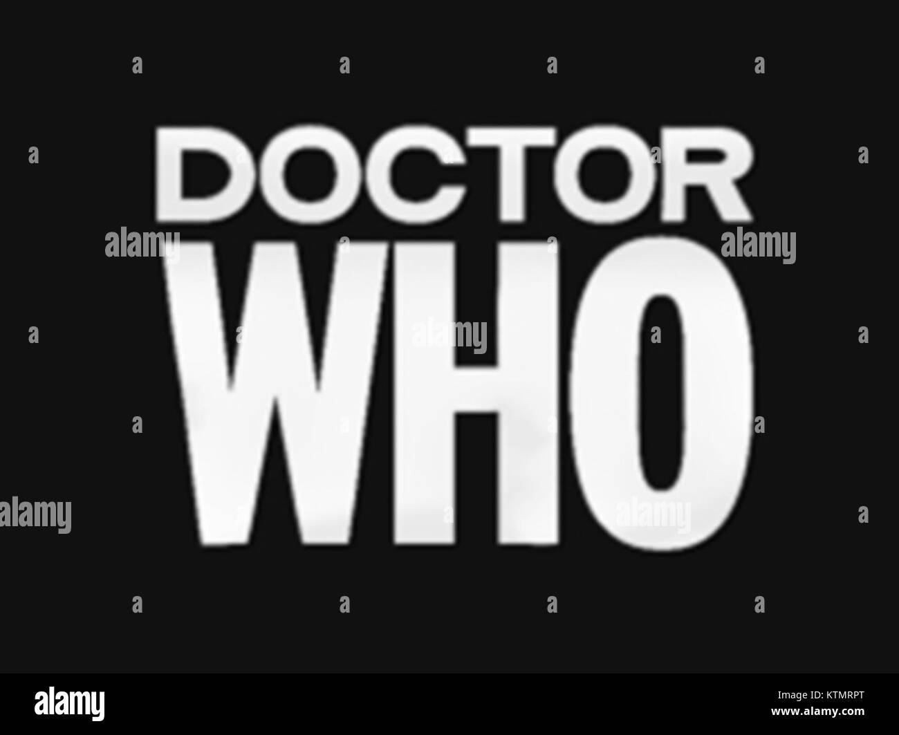 Le logo Doctor Who de 1963 à 1967 représente la série télévisée britannique emblématique de science-fiction, marquant ses débuts avec des caractéristiques de design distinctes et un style reconnaissable. Banque D'Images