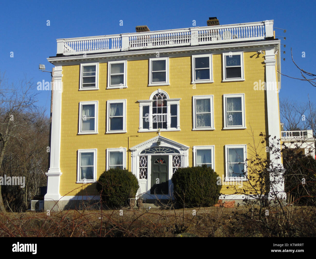 Baldwin House à Woburn, Massachusetts, est une maison coloniale historique connue pour son importance dans l'histoire américaine. Le bâtiment est une représentation de l'architecture coloniale et de la première colonie de Woburn. Banque D'Images