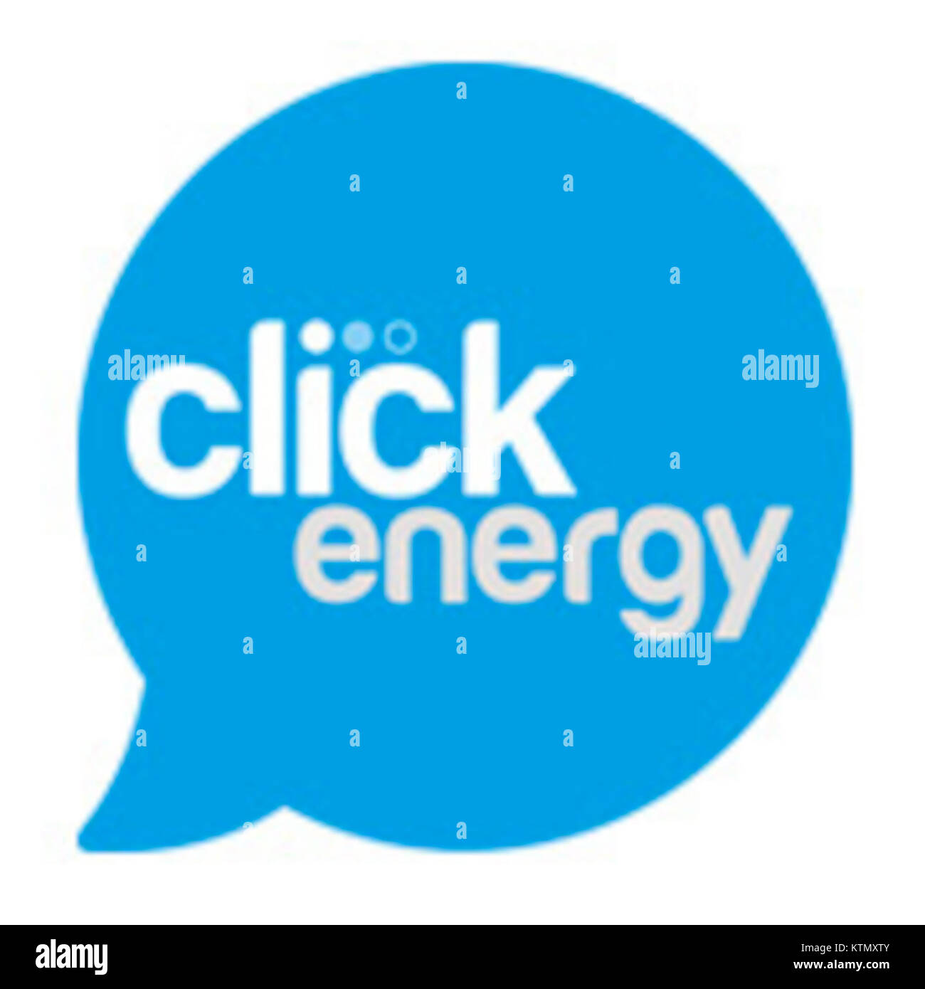 Le logo Click Energy représente la marque de Click Energy, une société d'énergie fournissant des services d'électricité. Le logo est un symbole visuel de l'identité de companyâ€™ sur le marché de l'énergie. Banque D'Images