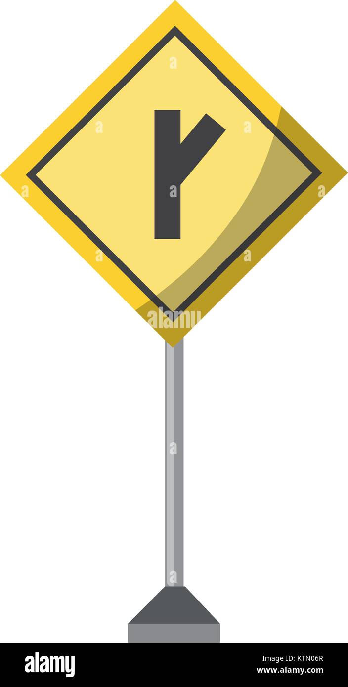 La conception des panneaux routiers d'avertissement Illustration de Vecteur