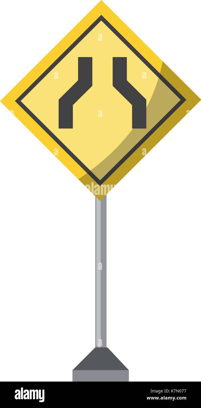 La conception des panneaux routiers d'avertissement Illustration de Vecteur