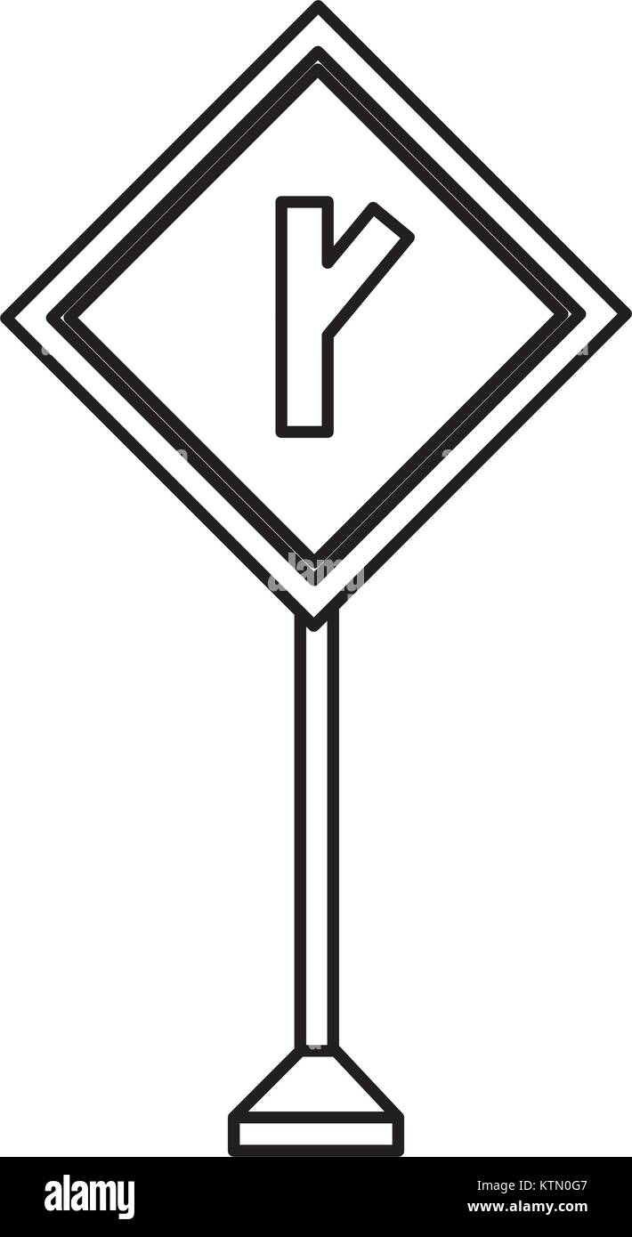 La conception des panneaux routiers d'avertissement Illustration de Vecteur