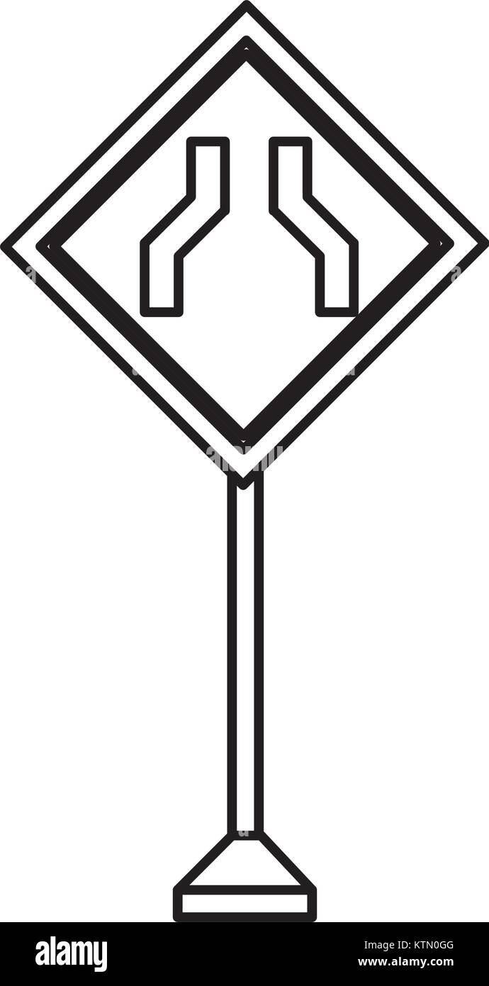 La conception des panneaux routiers d'avertissement Illustration de Vecteur