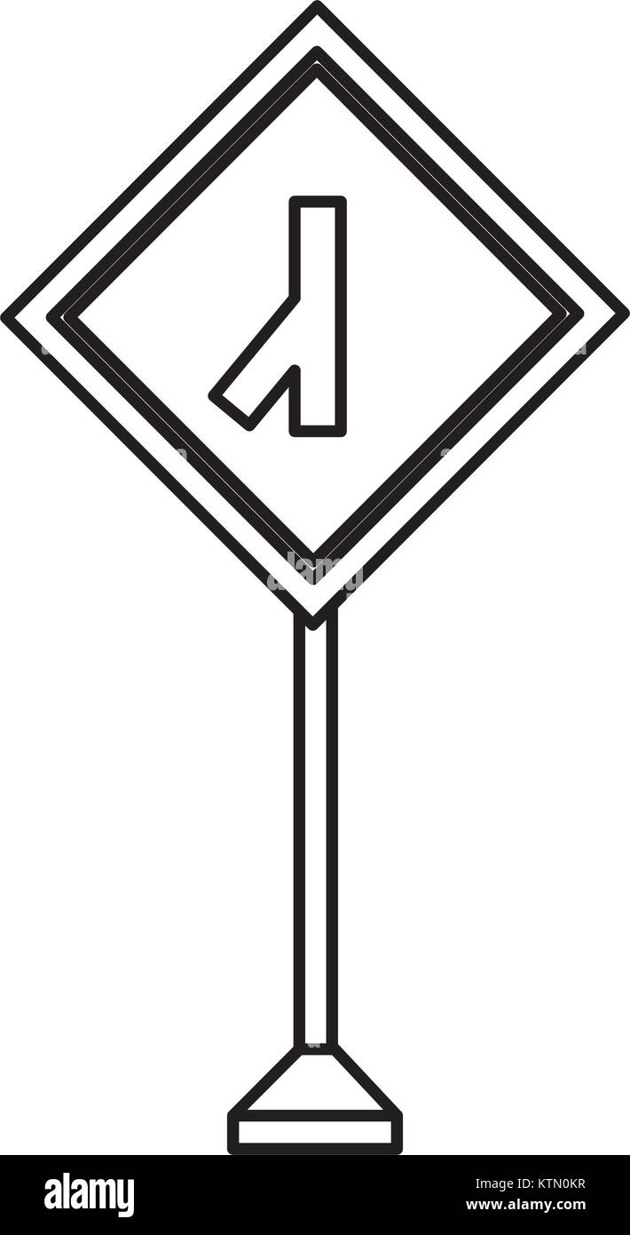 La conception des panneaux routiers d'avertissement Illustration de Vecteur