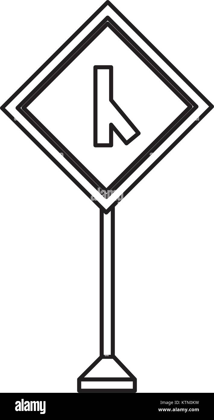 La conception des panneaux routiers d'avertissement Illustration de Vecteur