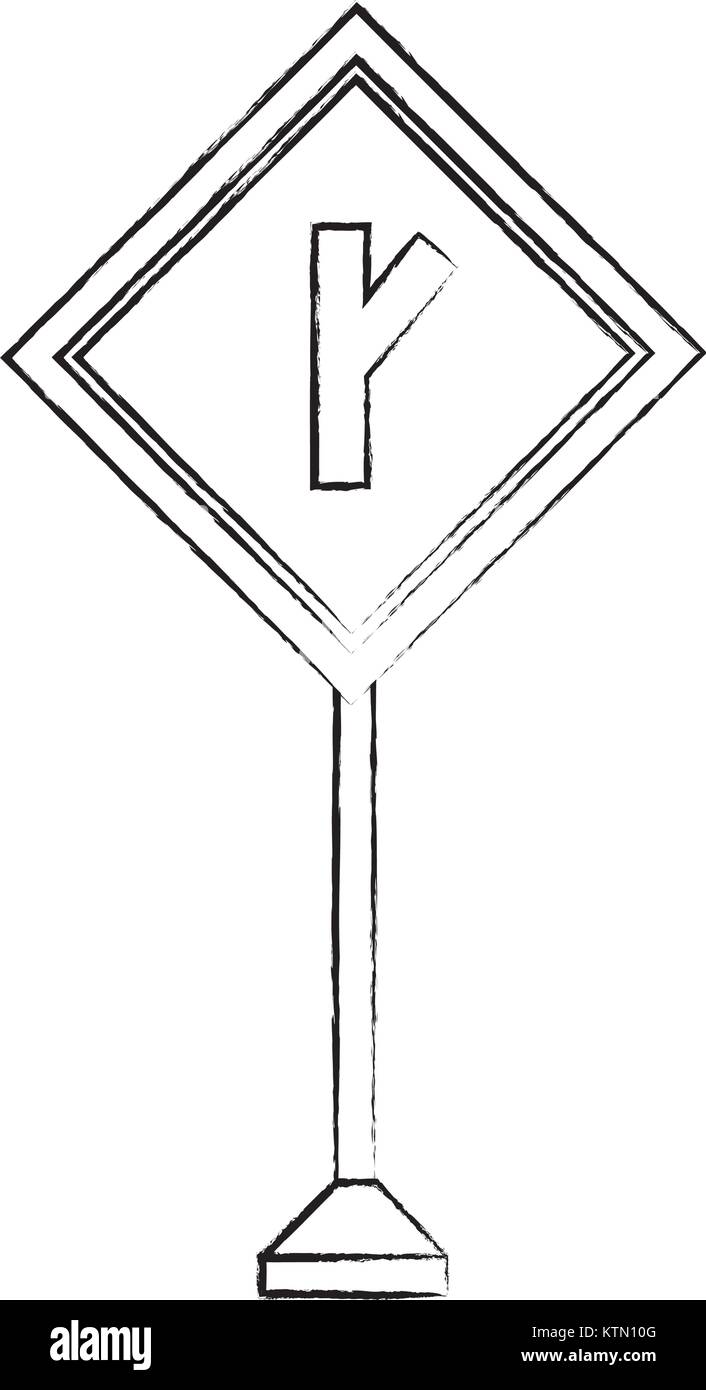 La conception des panneaux routiers d'avertissement Illustration de Vecteur