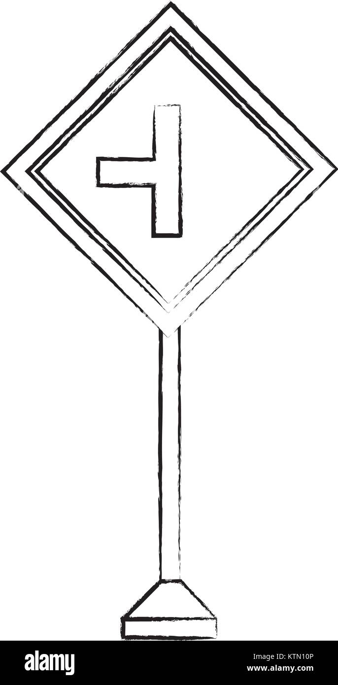 La conception des panneaux routiers d'avertissement Illustration de Vecteur