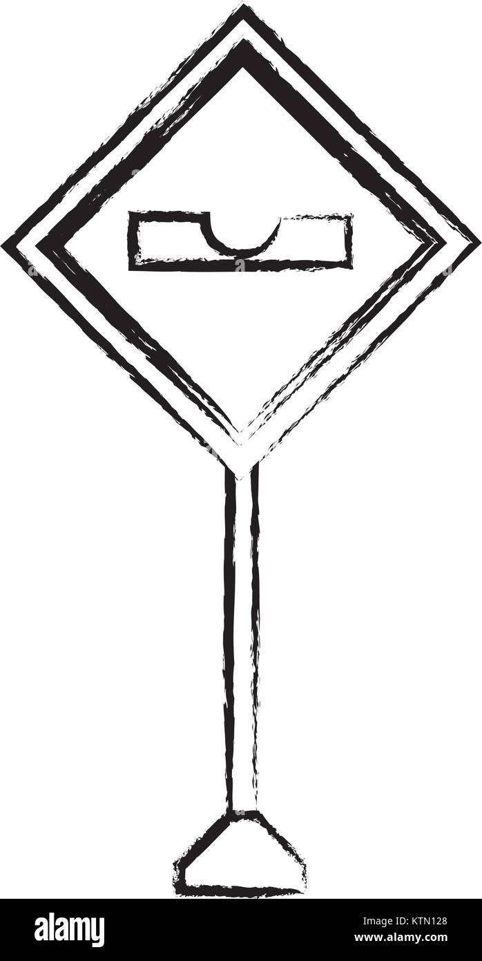 La conception des panneaux routiers d'avertissement Illustration de Vecteur