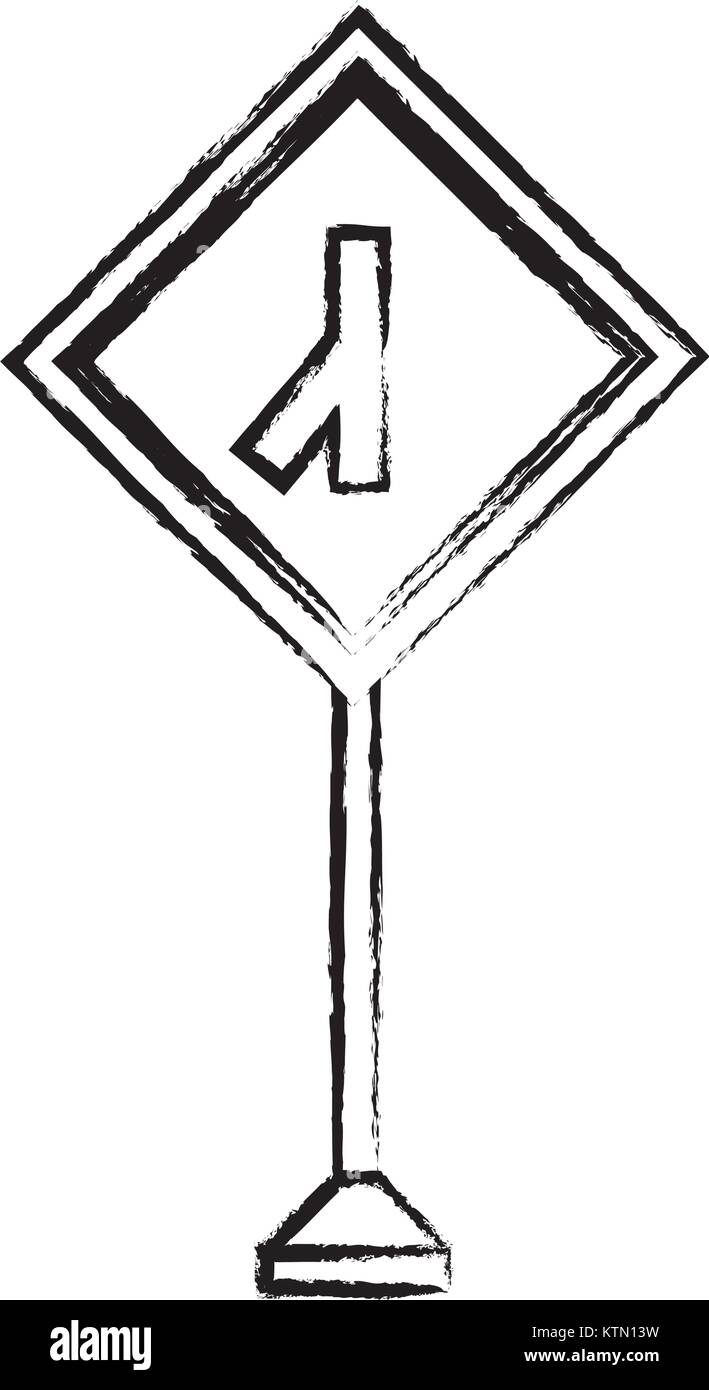 La conception des panneaux routiers d'avertissement Illustration de Vecteur