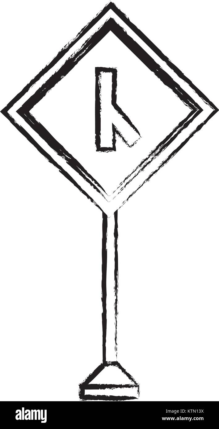 La conception des panneaux routiers d'avertissement Illustration de Vecteur