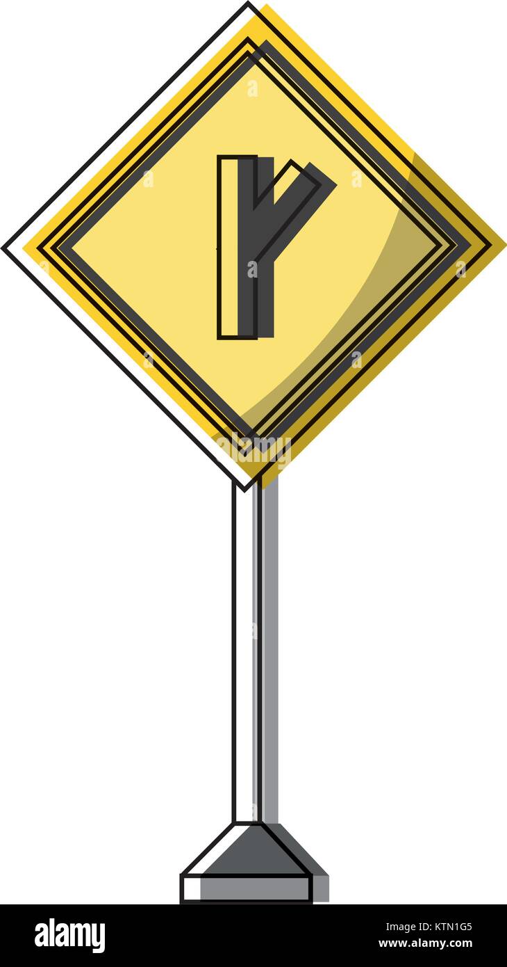 La conception des panneaux routiers d'avertissement Illustration de Vecteur