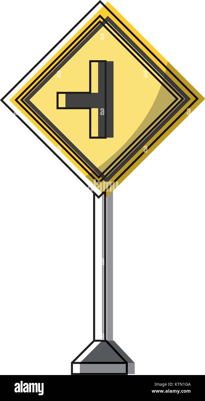 La conception des panneaux routiers d'avertissement Illustration de Vecteur