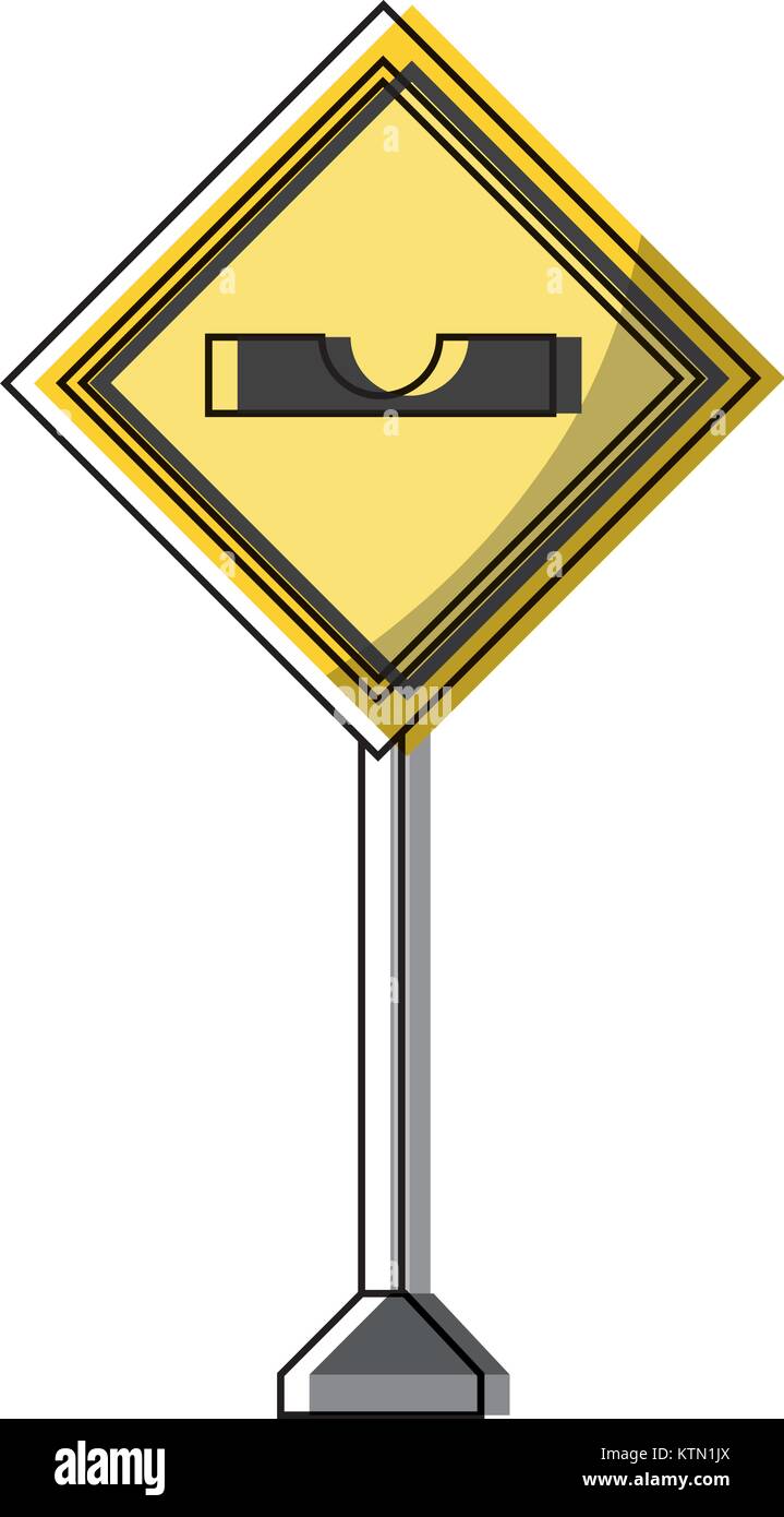 La conception des panneaux routiers d'avertissement Illustration de Vecteur