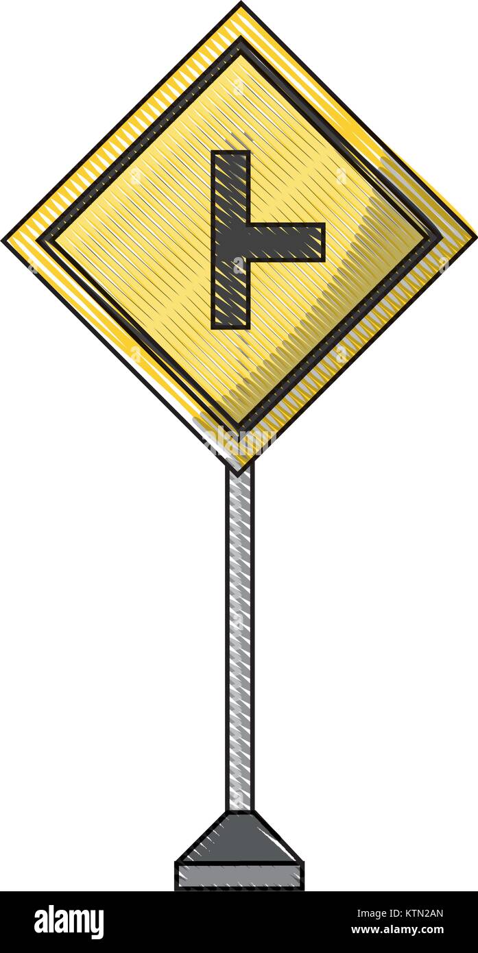 La conception des panneaux routiers d'avertissement Illustration de Vecteur