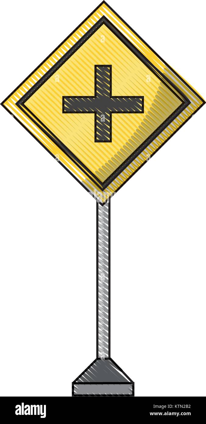 La conception des panneaux routiers d'avertissement Illustration de Vecteur