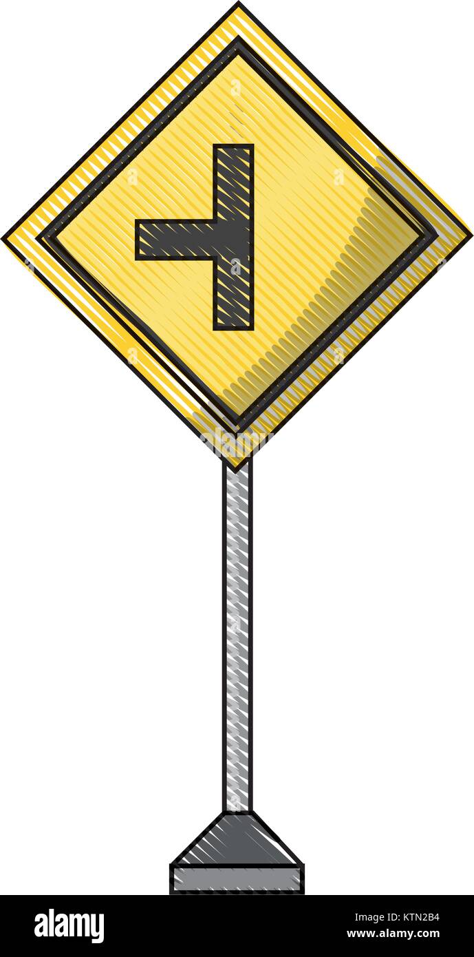 La conception des panneaux routiers d'avertissement Illustration de Vecteur