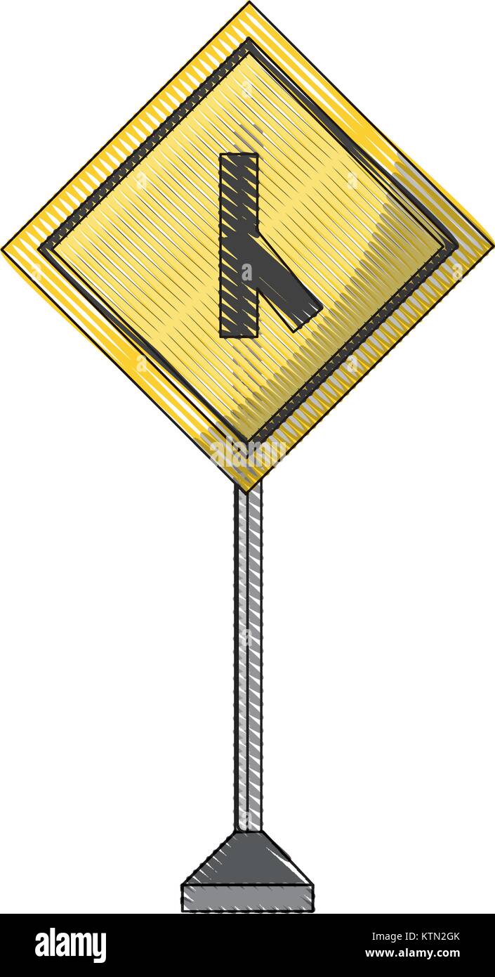 La conception des panneaux routiers d'avertissement Illustration de Vecteur