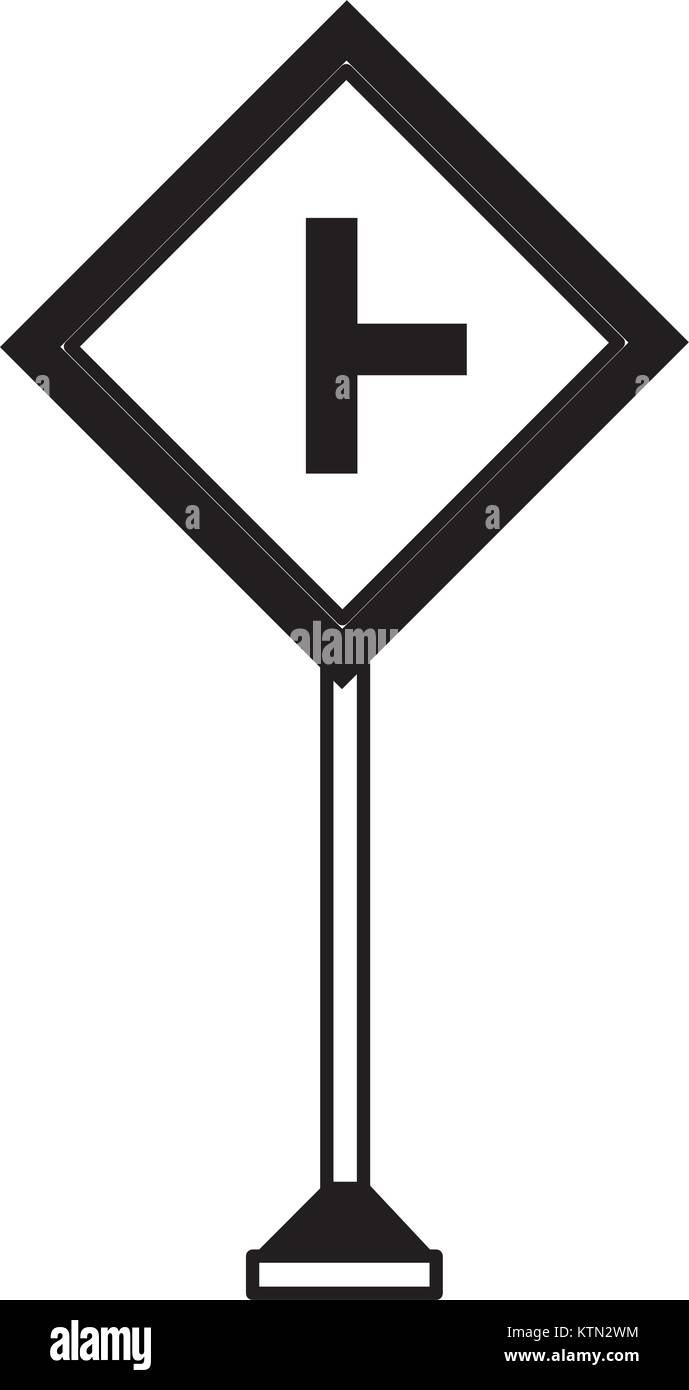 La conception des panneaux routiers d'avertissement Illustration de Vecteur