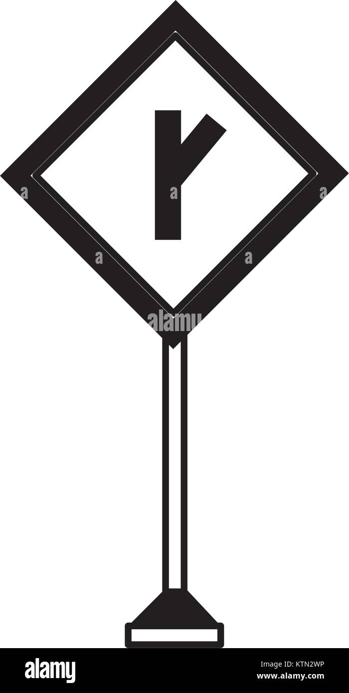 La conception des panneaux routiers d'avertissement Illustration de Vecteur