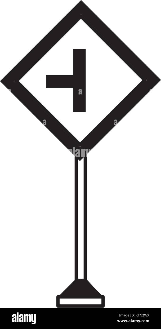 La conception des panneaux routiers d'avertissement Illustration de Vecteur