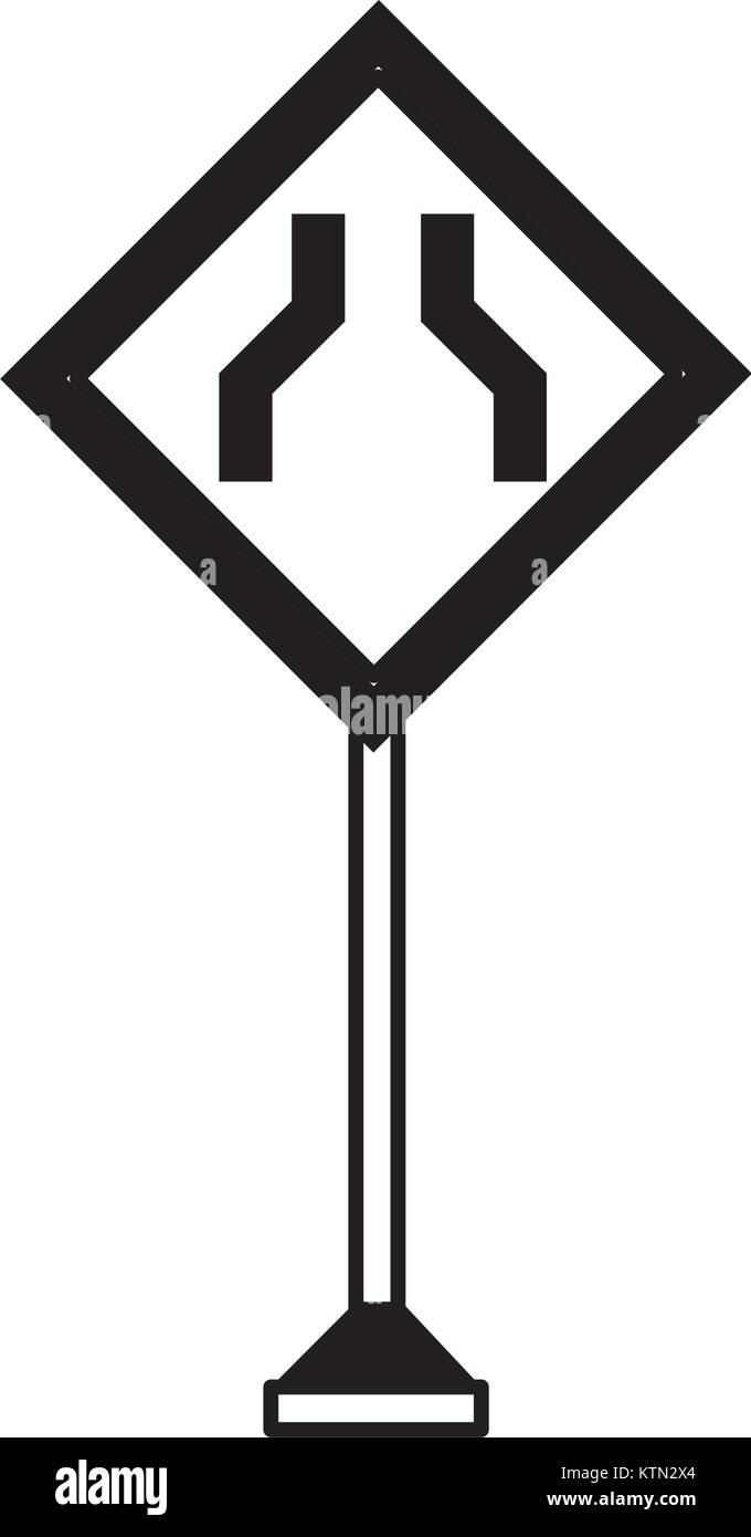 La conception des panneaux routiers d'avertissement Illustration de Vecteur