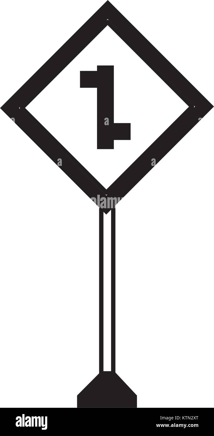 La conception des panneaux routiers d'avertissement Illustration de Vecteur
