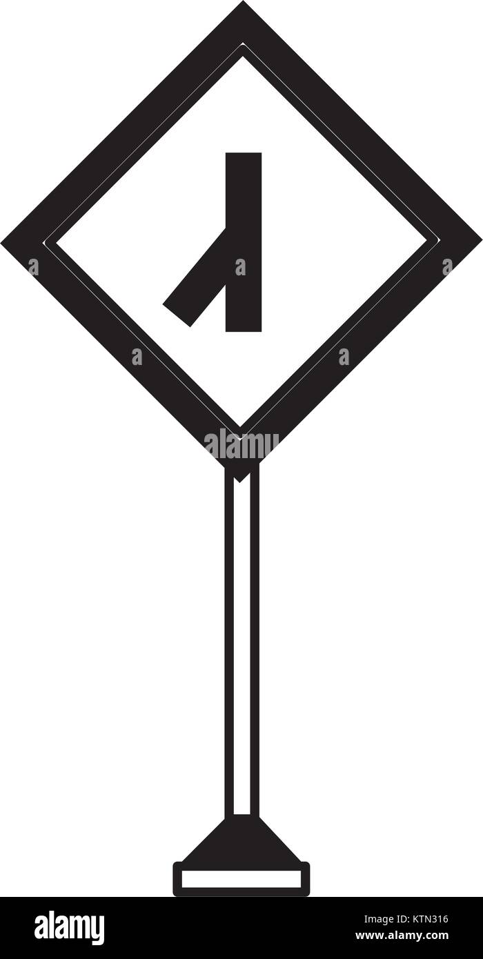 La conception des panneaux routiers d'avertissement Illustration de Vecteur