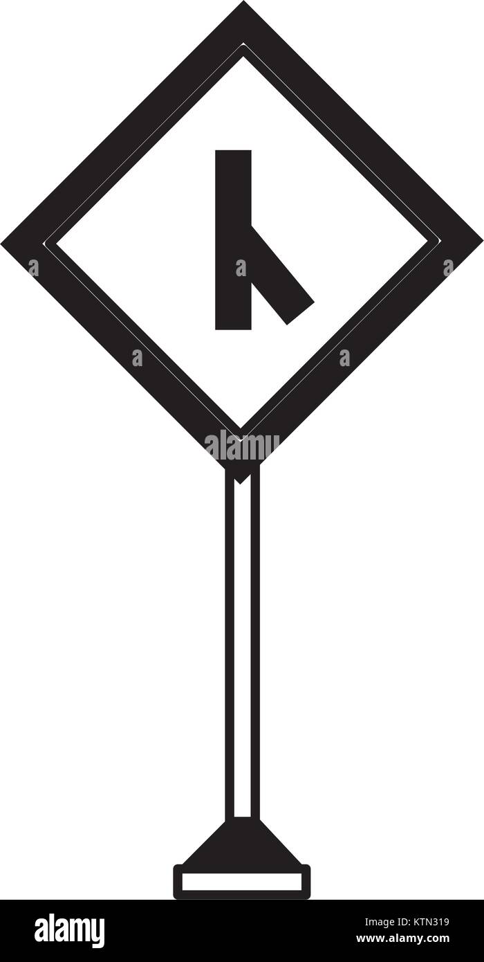 La conception des panneaux routiers d'avertissement Illustration de Vecteur