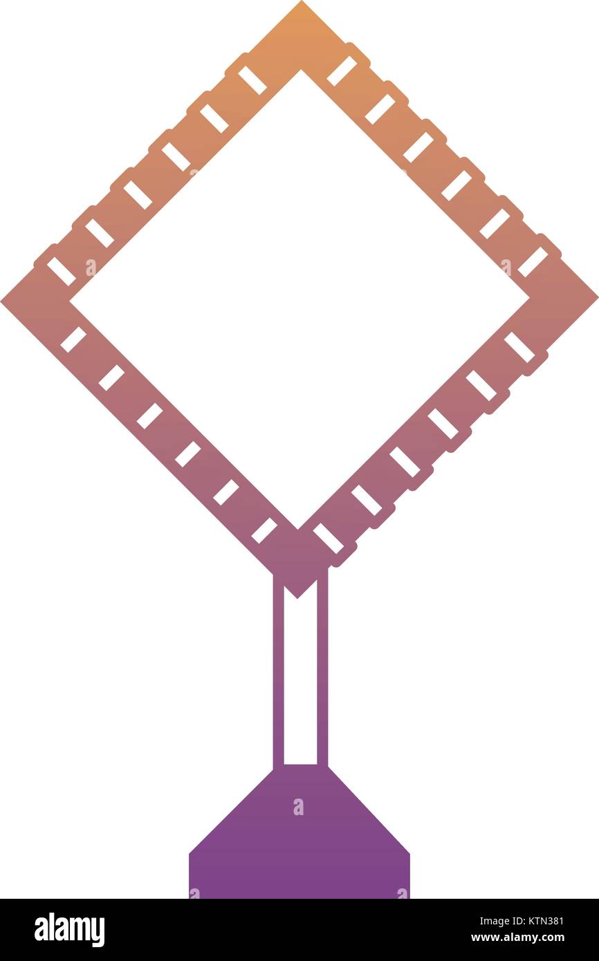 La conception des panneaux routiers d'avertissement Illustration de Vecteur
