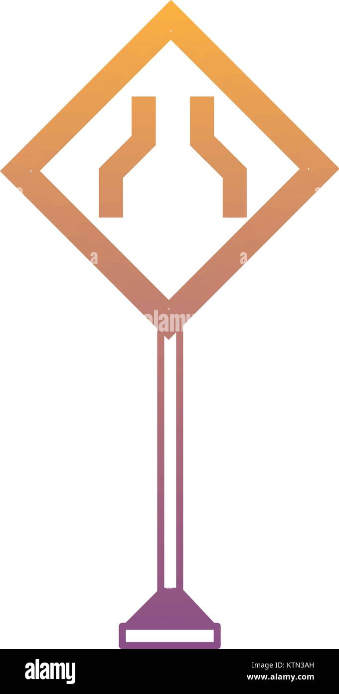 La conception des panneaux routiers d'avertissement Illustration de Vecteur