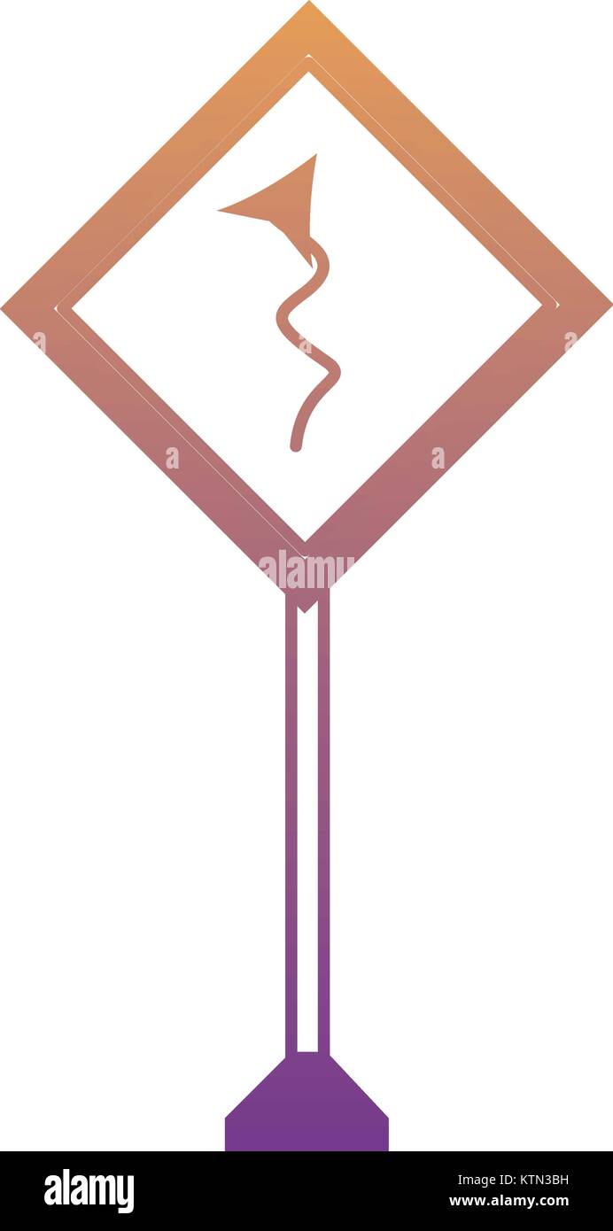 La conception des panneaux routiers d'avertissement Illustration de Vecteur