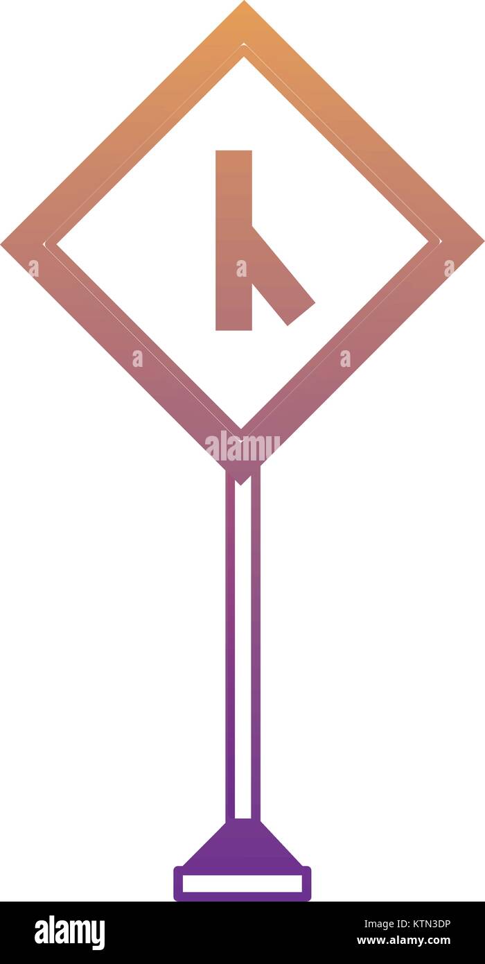 La conception des panneaux routiers d'avertissement Illustration de Vecteur