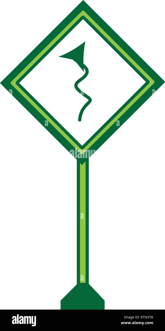 La conception des panneaux routiers d'avertissement Illustration de Vecteur