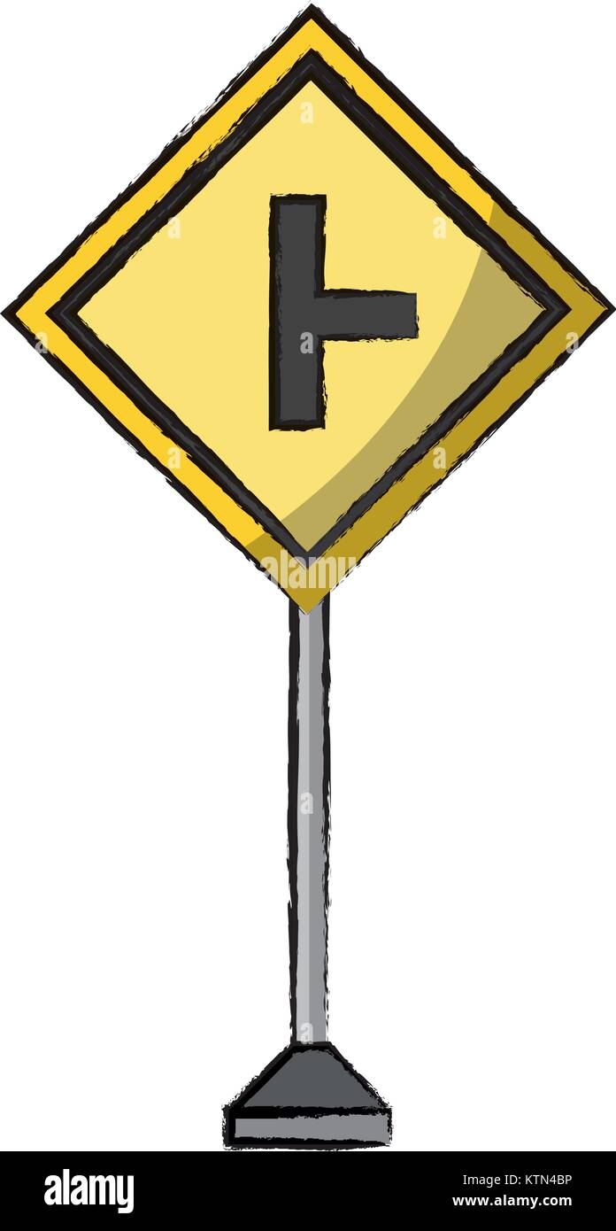 La conception des panneaux routiers d'avertissement Illustration de Vecteur