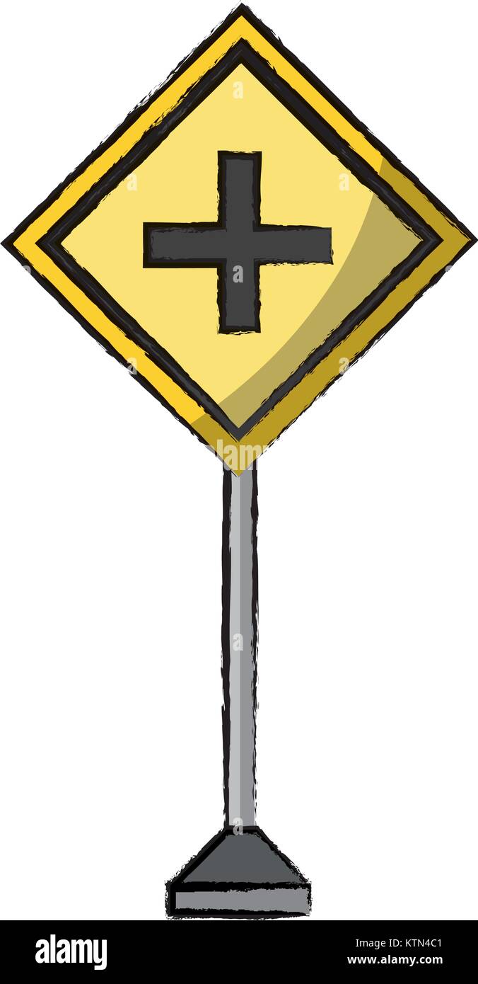 La conception des panneaux routiers d'avertissement Illustration de Vecteur