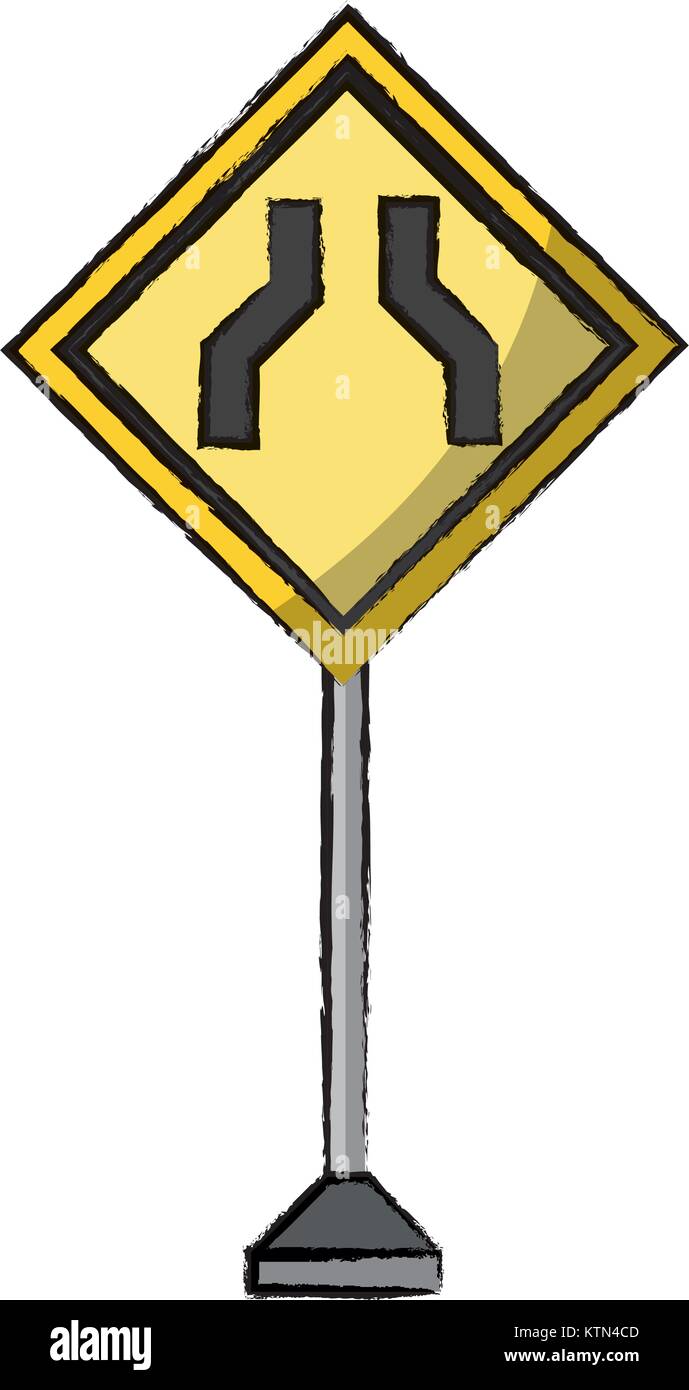 La conception des panneaux routiers d'avertissement Illustration de Vecteur