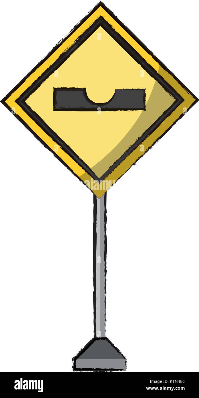 La conception des panneaux routiers d'avertissement Illustration de Vecteur